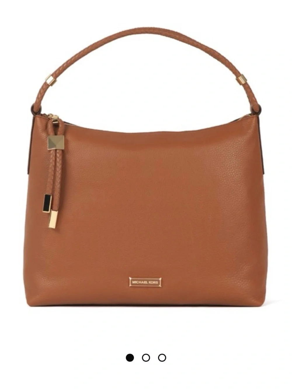 Michael Kors Tan Pebbled Leather Shoulder Tote